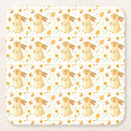 Osterhase und Schmetterlinge Rechteckiger Pappuntersetzer