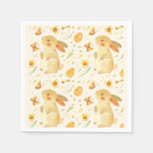 Osterhase und Schmetterlinge Serviette (Vorderseite)