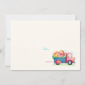 Osterhase unterwegs einladung (Rückseite)