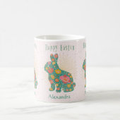 Osterhase Vintage Personalisierte Pastete Kaffeetasse (Mittel)