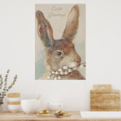 Osterhase Vintage Poster (Küche)