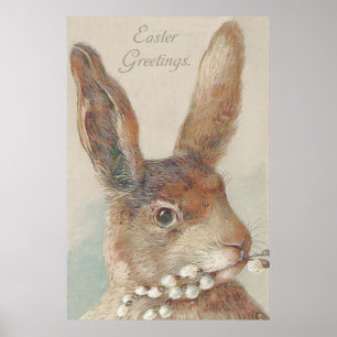 Osterhase Vintage Poster