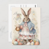 Osterhase Vintage Postkarte (Vorne/Hinten)