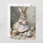 Osterhase Vintage Postkarte (Vorne/Hinten)