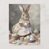 Osterhase Vintage Postkarte (Vorderseite)