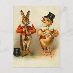 Osterhase Vintage Postkarte