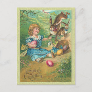 Osterhase Vintage Postkarte