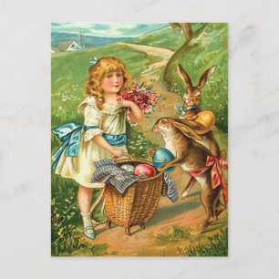 Osterhase Vintage Postkarte