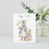 Osterhase Vintage Postkarte (Stehend Vorderseite)