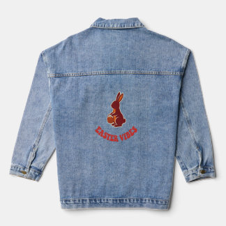 Osterhase Vintage T-Shirt – Oster Stimmung Retro Jeansjacke
