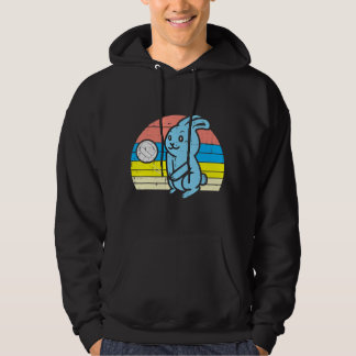 Osterhase Volleyball Retro Sports Men W Hoodie