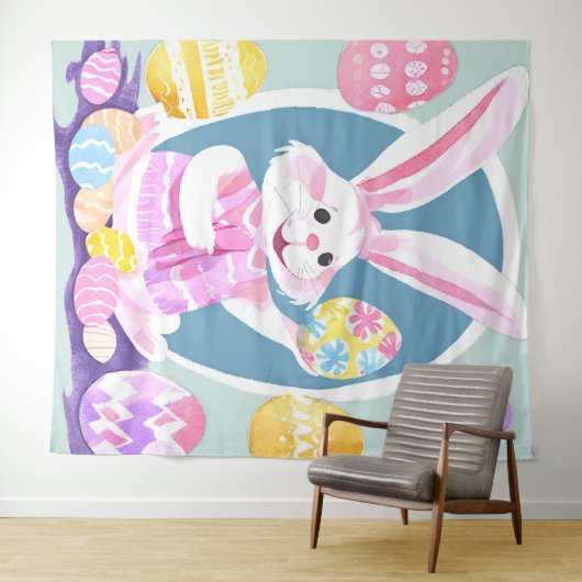 Osterhase Wandteppich (Beispiel (Horizontal))