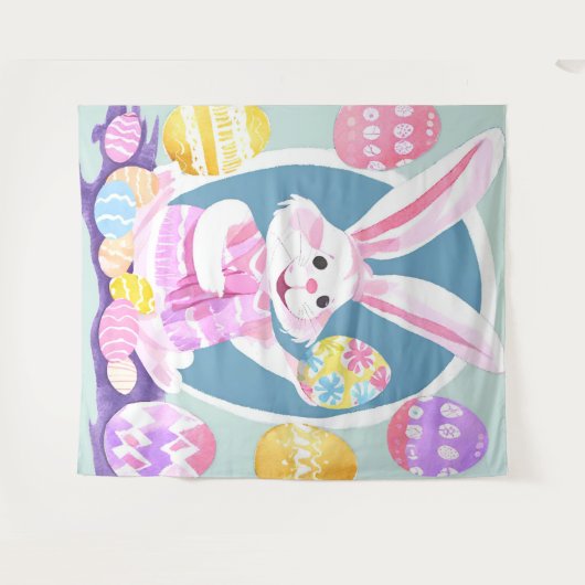 Osterhase Wandteppich (Vorderseite (Horizontal))