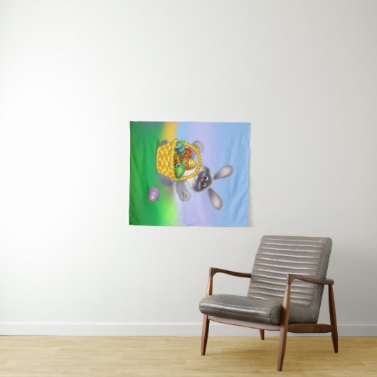 Osterhase Wandteppich (Beispiel (Horizontal))