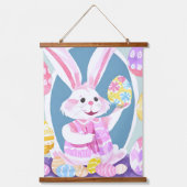 Osterhase Wandteppich Mit Holzrahmen (Vorderseite)
