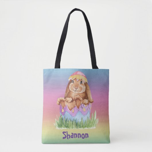 Osterhase Wasserfarbe Kinder Tasche (Vorderseite)