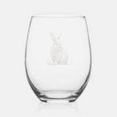 Osterhase Weinglas Ohne Stiel (Rückseite)
