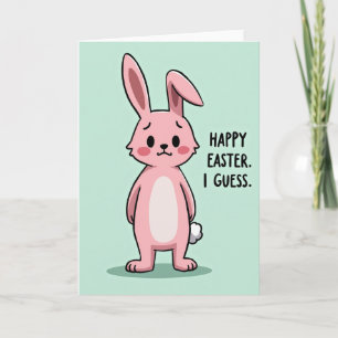 Osterhase widerwillige Karte