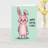 Osterhase widerwillige Karte (Gelbe Blume)