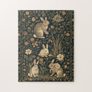 Osterhase William Morris Art & Craft Stil Chic Puzzle