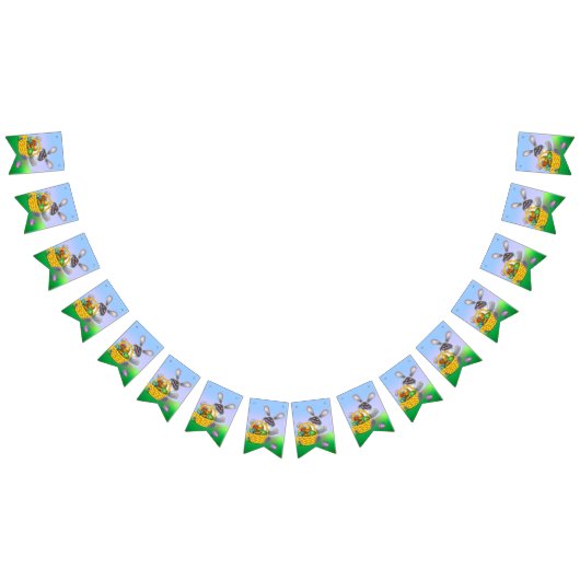 Osterhase Wimpelkette (Alle)