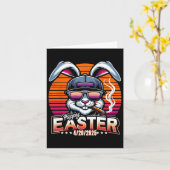 Osterhase Witziger Spaß Karte (Gelbe Blume)