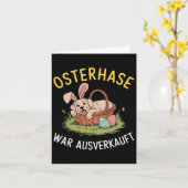 Osterhase wurde Osterhunde ausverkauft Karte (Gelbe Blume)