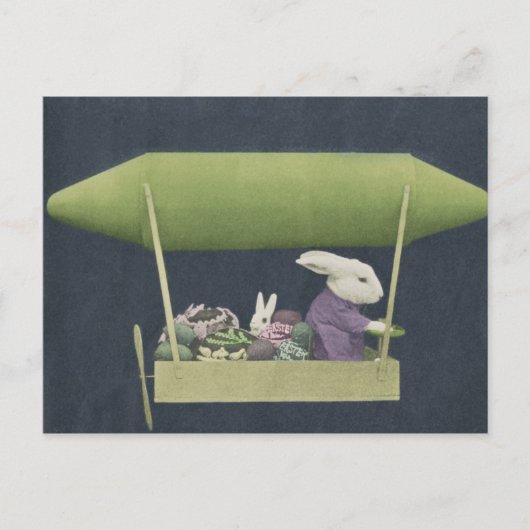 Osterhase Zepplin Postkarte (Vorderseite)