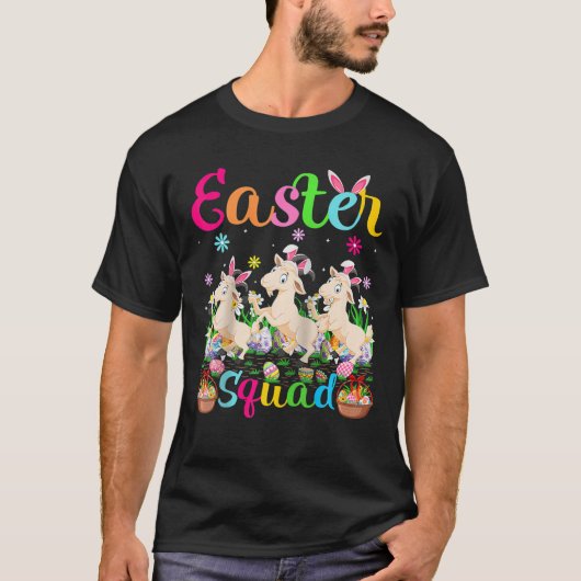 Osterhase Ziege Sonniger Bauer Osterziege T-Shirt (Vorderseite)