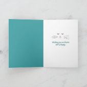 Osterhase zu essen Eiskrem Karte (Innenseite)