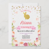 Osterhase zum Geburtstag Einladung (Vorderseite)