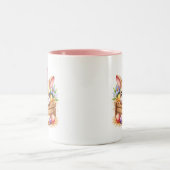 Osterhase zweifarbige tasse (Mittel)
