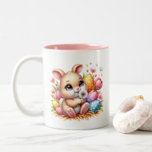 Osterhase zweifarbige tasse