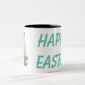 Osterhase Zweifarbige Tasse (Mittel)