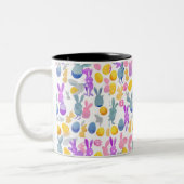 Osterhase Zweifarbige Tasse (Links)