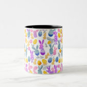 Osterhase Zweifarbige Tasse (Mittel)