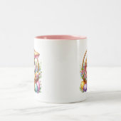 Osterhase zweifarbige tasse (Mittel)