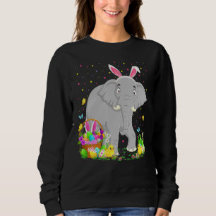 Osterhasegi Jagen indischer Elefant Ostern Su Sweatshirt