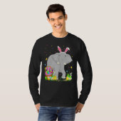 Osterhasegi Jagen indischer Elefant Ostern Su T-Shirt (Vorne ganz)