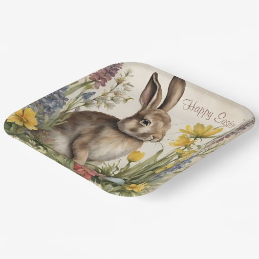 Osterhasegi Pappteller (Gewinkelt)