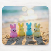 Osterhasen am Strand Mousepad (Vorne)