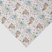 Osterhasen-Aquarell-Blumen-Frühling Seidenpapier (Ausschnitt)