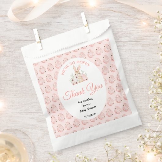 Osterhasen-Baby-Party Geschenktütchen (Ausgeschnitten)