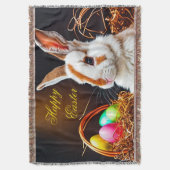 Osterhasen Basket & Eier Decke (Vorderseite Vertikal)