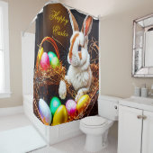 Osterhasen Basket & Eier Duschvorhang (Beispiel)