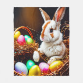 Osterhasen Basket & Eier Fleecedecke (Vorderseite)