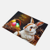 Osterhasen Basket & Eier Fußmatte (Schrägansicht)