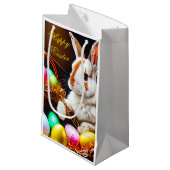 Osterhasen Basket & Eier Kleine Geschenktüte (Vorderseite Schrägansicht)