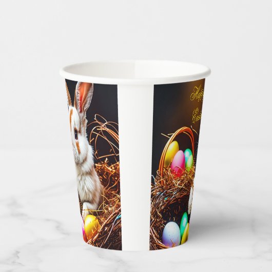 Osterhasen Basket & Eier Pappbecher (Links)