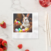 Osterhasen Basket & Eier Serviette (Beispiel)